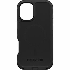 OtterBox Defender Case for Apple iPhone 16 Plus Smartphone - Textured - Black - Retail - 1 - Damage Resistant, Drop Resist