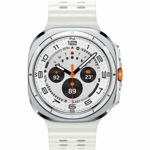 Samsung Galaxy Watch Ultra Smart Watch - Titanium White Body Color - White Band Color - Wireless LAN - 4G - LTE - 2 MB Sta