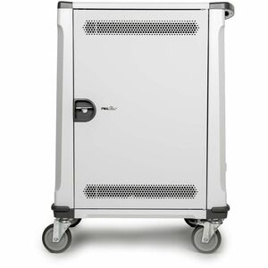 Rocstor Volt C32 Charging Cart - 0 Shelf - 3 Drawer - 4 Casters - 5" Caster Size - Steel, Rubber - 21.74" Width x 32.29" D