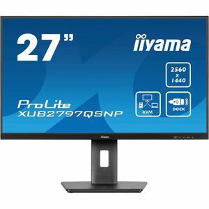 iiyama ProLite XUB2797QSNP-B1 27 Zoll Class WQHD LED-Monitor - 16:9 Format - Mattschwarz - 68,6 cm (27 Zoll) Viewable - IP