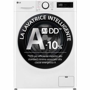 Lavatrice LG F4R3011NSWB Caricamento Frontale 11 kg - Bianco - Funzione vapore - 1400 Velocità centrifuga (rpm) - 4 W Cons
