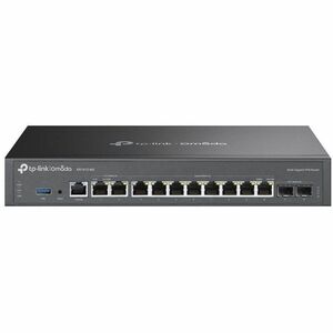 TP-Link Omada ER7412-M2 Router - 10 Ports - 10 WAN Port(s) - Management Port - 2 SFP (mini-GBIC) Slots - 1 GB - 2.5 Gigabi