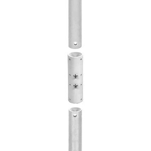 B-Tech BT5924 Mounting Extension for Pole Mount, CCTV Camera - White - Steel