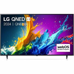 LG QNED AI 50'' Serie QNED80 50QNED80T6A, TV 4K, 3 HDMI, SMART TV 2024, 127 cm (50"), 3840 x 2160 Pixel, QNED, Smart TV, W
