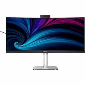Philips 34B2U6603CH 34" Class UWQHD Curved Screen LCD Monitor - 86.4 cm (34") Viewable - 3440 x 1440 - HDMI - DisplayPort 