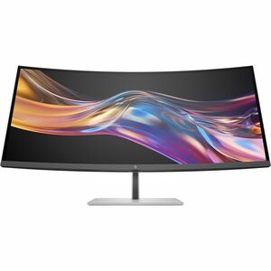 HP 738pu 38" Class WQHD+ Curved Screen LED Monitor - 21:9 - 95.3 cm (37.5") Viewable - In-plane Switching (IPS) Black Tech