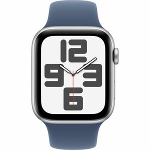 Watch SE (2nd Gen) GPS 40mm Silver Aluminium Case with Denim Sport Band - S/M