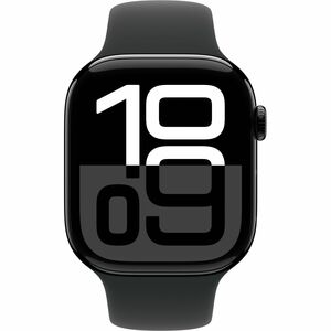 Watch Series 10 GPS 46mm Jet Black Aluminium Case with Black Sport Band - M/L
