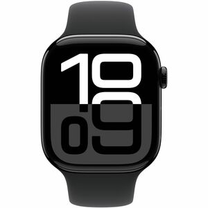 Apple Watch Series 10 Smart Watch - 46 mm Case Height - 39 mm Case Width - Jet Noir Case Color - Noir Band Color - Alumini