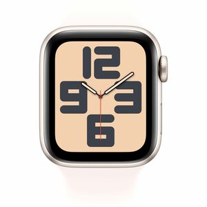 Apple Watch SE Smart Watch - 40 mm Case Height - 34 mm Case Width - Starlight Case Color - Starlight Band Color - Aluminiu