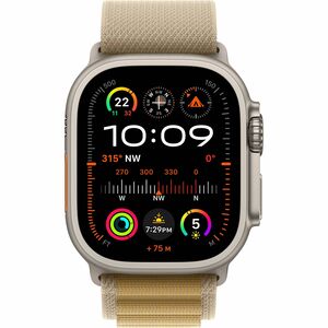Apple Watch Ultra 2 Smart Watch - 49 mm Case Height - 44 mm Case Width - Natural Case Color - Tan Band Color - Ver Body Ma