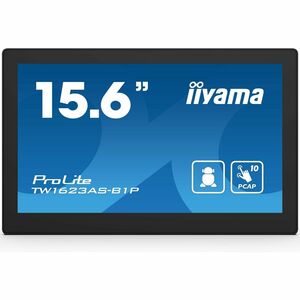 iiyama ProLite TW1623AS-B1P 16 Zoll Class LED-Touchscreen-Monitor - 16:9 Format - 30 ms Reaktionszeit - Webcam - 39,6 cm (
