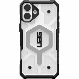 Urban Armor Gear Pathfinder Clear Case for Apple iPhone 16 Plus Smartphone - Hex pattern - Ice/Silver - Impact Resistant, 