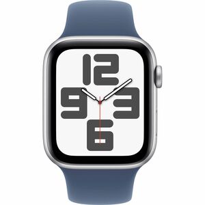 Apple Watch SE Smartwatch - Rechteckig Case Shape - 44 mm Case Height - 38 mm Case Width - Silber Case Color - Denim Band 