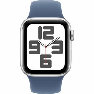 Apple Watch SE Smartwatch - 40 mm Case Height - 34 mm Case Width - Silber Case Color - Denim Band Color - Aluminium Case M
