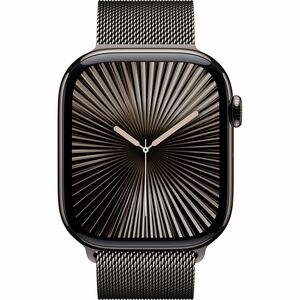 Apple Watch Series 10 Smart Watch - 42 mm Case Height - 36 mm Case Width - Slate Case Color - Slate Band Color - Titanium 