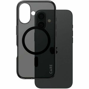 CARE Urban Combat Case for Apple iPhone 16 Smartphone - Black, Transparent - Drop Resistant, Scratch Resistant, Shock Resi