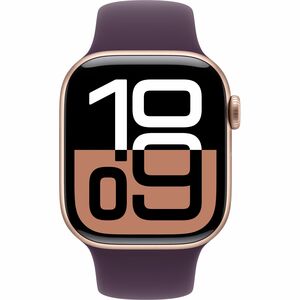 Apple Watch Series 10 Smart Watch - 46 mm Case Height - 39 mm Case Width - Rose Gold Case Color - Plum Band Color - Alumin
