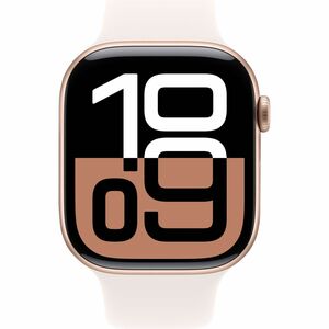 Apple Watch Series 10 Smart Watch - 46 mm Case Height - 39 mm Case Width - Rose Gold Case Color - Light Blush Band Color -