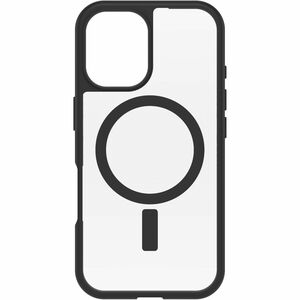 OtterBox React Case for Apple iPhone 16 Smartphone - Black Crystal (Clear/Black) - 1 - Drop Resistant, Scrape Resistant - 
