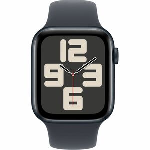 Apple Watch SE Smart Watch - 44 mm Case Height - 38 mm Case Width - Midnight Case Color - Ink Band Color - Aluminium Case 