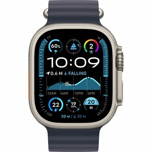 Apple Watch Ultra 2 Smartwatch - 49 mm Case Height - 44 mm Case Width - Natürlich Case Color - Navy Ocean Band Color - Gla