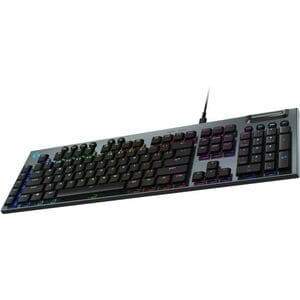 Logitech G915 X Gaming Keyboard - Cable Connectivity - USB Interface - RGB LED - German - QWERTZ Layout - Black - GL Tacti