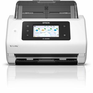 Epson WorkForce DS-800WN Sheetfed Scanner - 600 x 600 dpi Optical - White - 30-bit Color - 10-bit Grayscale - 50 ppm (Mono