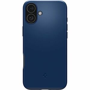 Spigen Thin Fit Case for Apple iPhone 16 Plus Smartphone - Navy Blue - Drop Resistant, Scratch Resistant, Shock Resistant 