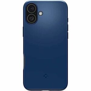 Spigen Thin Fit Case for Apple iPhone 16 Smartphone - Navy Blue - Scratch Resistant, Shock Resistant, Drop Resistant - Pol