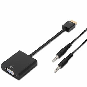 CONVERSOR HDMI SVGA+AUDIO HDMI A/M-SVGA/H+JACK 3.5/H NEG 10CM+1