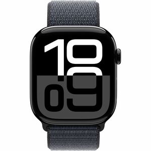 Apple Watch Series 10 Smart Watch - 4.20 cm (1.65") Case Height - 3.60 cm (1.42") Case Width - Jet Black Case Color - Ink 