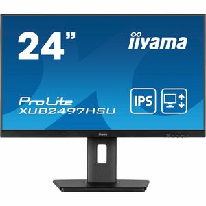 Moniteur LED iiyama ProLite XUB2497HSU-B2 24" Class Full HD - 16:9 - Noir mat - 60,5 cm (23,8") Viewable - Technologie IPS
