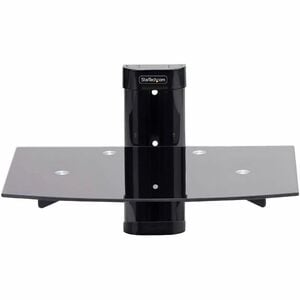 StarTech.com Mounting Shelf for Audio/Video Device, TV, Video Conference Equipment - Black - Height Adjustable - 6.99 kg L