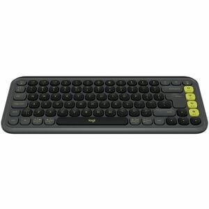 Logitech POP Icon Keys Keyboard - Wireless Connectivity - English (US) - QWERTY Layout - Graphite - Bluetooth - Easy-Switc