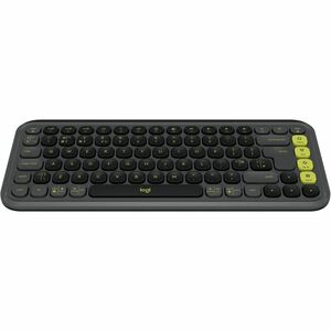 Logitech POP Icon Keys Keyboard - Wireless Connectivity - USB Interface - English (UK) - QWERTY Layout - Graphite - Blueto