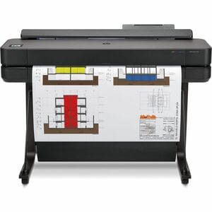 HP Designjet T650 DIN A1 Tintenstrahl-Großformatdrucker - 914,40 mm (36 Zoll) Druckbreite - Farbe - 4 Farbe(n) - 25 s Farb