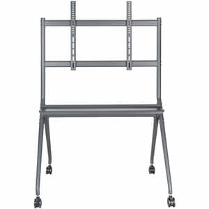 V7 TVCART4 Display Cart - 120 kg Capacity - 4 Casters - 74.93 mm Caster Size - Cold-rolled Steel (CRS), Steel - 1.1 m Leng