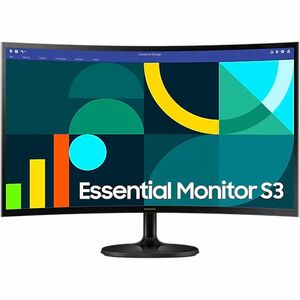Monitor LED Samsung Essential S3 S27D360GAL 27" (68.6cm) Class Full HD Pantalla curva - 16:9 - Negro - 27" (68.6cm) Viewab