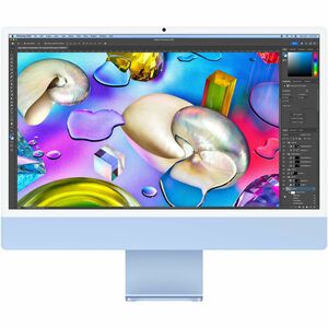 Apple iMac MWV33CH/A 一体机 - Apple - 16 GB - 512 GB SSD - 61 cm (24") 4.5K - 台式机 - 蓝 - Apple M4 芯片 - 4480 x 2520 - Apple 10核