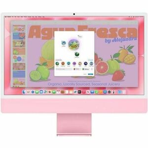 Apple iMac MWV43CH/A 一体机 - Apple - 16 GB - 256 GB SSD - 61 cm (24") 4.5K - 台式机 - 粉 - Apple M4 芯片 - 4480 x 2520 - Apple 10核