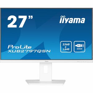 iiyama ProLite XUB2797QSN-W2 27 Zoll Class WQHD LED-Monitor - 16:9 Format - Matt-weiß - 68,6 cm (27 Zoll) Viewable - IPS-T
