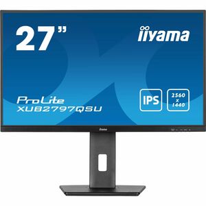 iiyama ProLite XUB2797QSU-B2 27 Zoll Class WQHD LED-Monitor - 16:9 Format - Mattschwarz - 68,6 cm (27 Zoll) Viewable - IPS