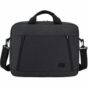 Case Logic Huxton HUXA-214 Carrying Case (Attaché) for 14" Notebook, Tablet - Black - Polyester Body - Shoulder Strap, Lug