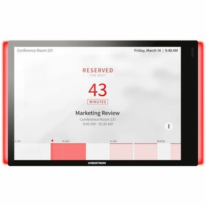 Crestron TSW-770-LB-W-S Arbeitsplatzvergabe-Statusanzeige - 10,6 cm Höhe x 17,9 cm Breite x 5,7 cm Tiefe - Weiß - Plastik