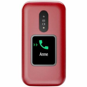 Doro 2880, Clapet, SIM unique, 320 x 240 pixels, Bluetooth, 1000 mAh, Rouge, Blanc