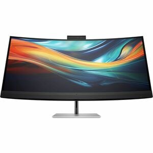 HP 740pm 40" Class Webcam WUHD Curved Screen LED Monitor - 21:9 - Grey - 100.8 cm (39.7") Viewable - In-plane Switching (I