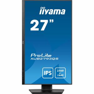 iiyama ProLite XUB2793QS-B7 27 Zoll Class WQHD LED-Monitor - 16:9 Format - Mattschwarz - 68,6 cm (27 Zoll) Viewable - IPS-