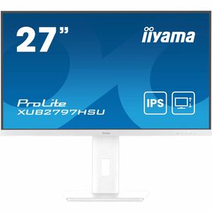 iiyama ProLite XUB2797HSU-W2 27 Zoll Class Full HD LED-Monitor - 16:9 Format - Matt-weiß - 68,6 cm (27 Zoll) Viewable - IP