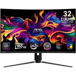 MSI MAG 321CUP QD-OLED 32" Class 4K UHD Curved Screen Rugged Gaming OLED Monitor - 16:9 - Black - 31.5" Viewable - Quantum